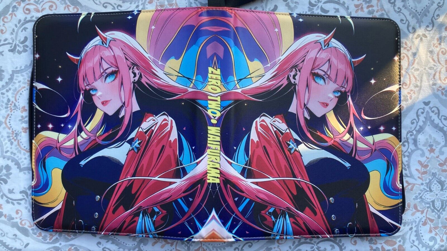 WAIFURAMA Card Binder WAVE 2 Anime Waifu Leather Zipper Album 3Ring Sexy CCG TCG