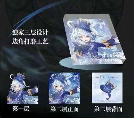 Genshin Impact [Fire Card] Acrylic Brick Blind Box Gacha