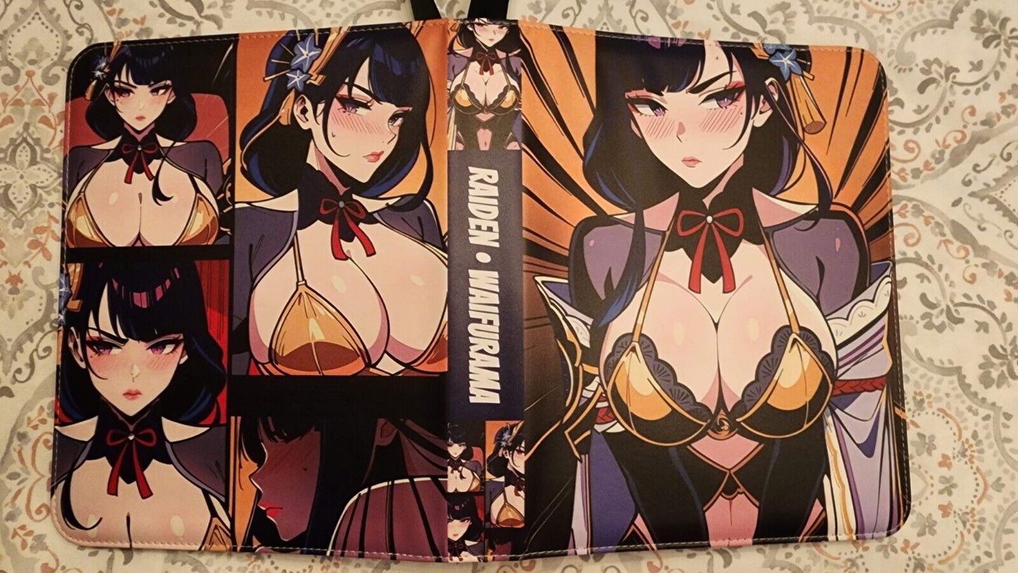 WAIFURAMA Card Binder WAVE 2 Anime Waifu Leather Zipper Album 3Ring Sexy CCG TCG