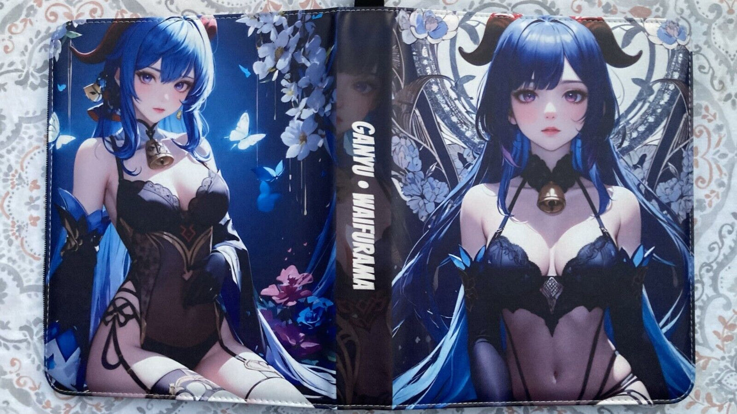 WAIFURAMA Card Binder WAVE 2 Anime Waifu Leather Zipper Album 3Ring Sexy CCG TCG