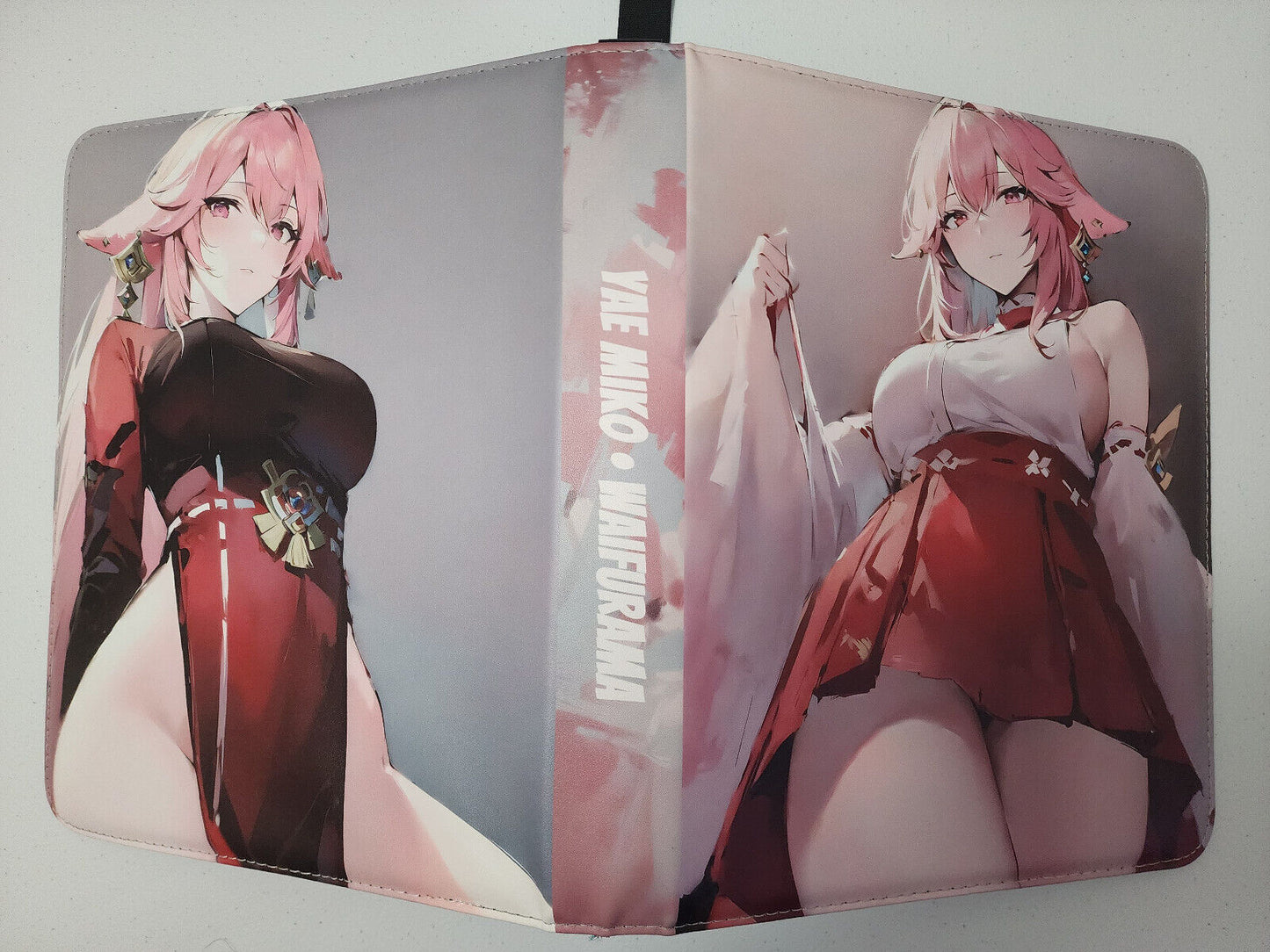 WAIFURAMA Card Binder Album Leather Zipper 3-Ring 9-pocket Anime Waifu Sexy