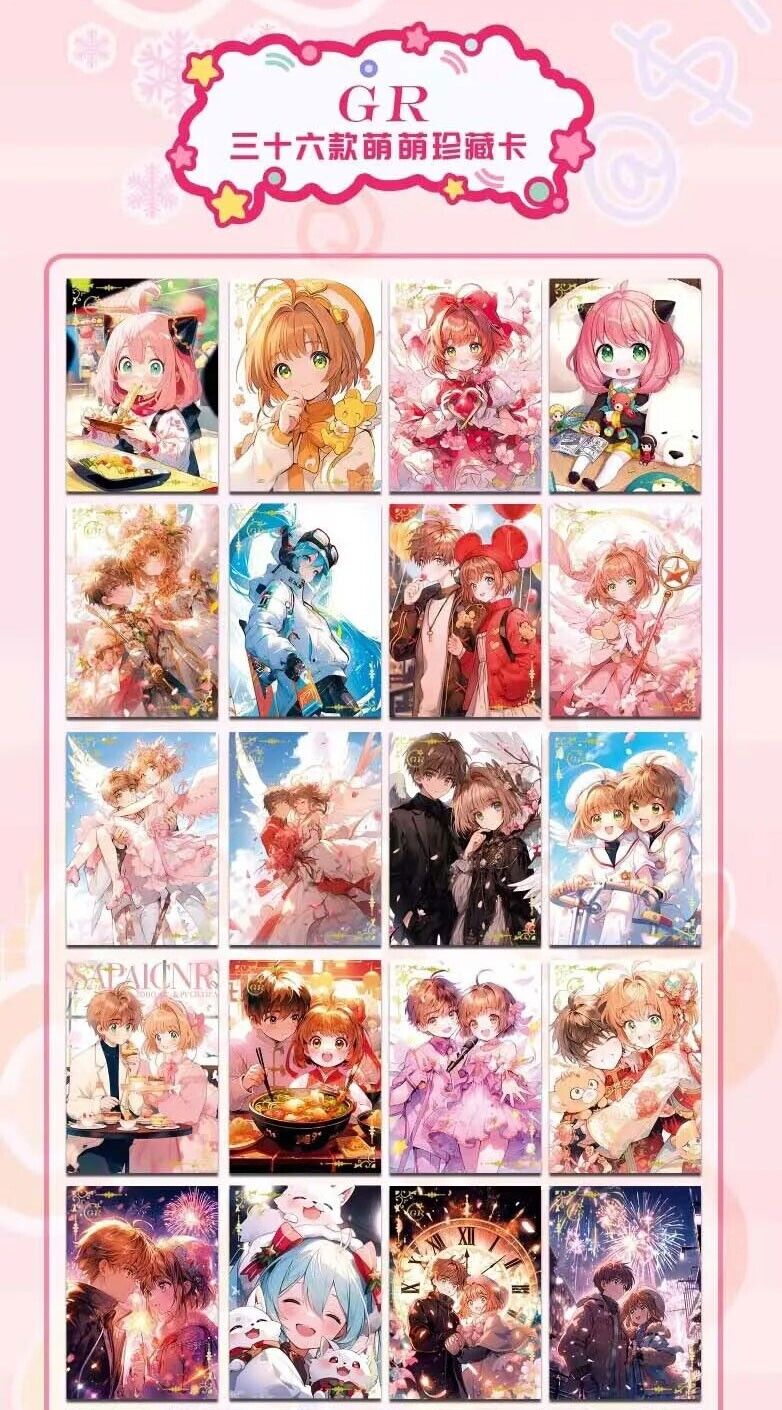 Sakura Moe Story Part 1 | A5 Large Card Pack | CUTE Shojo Collectible Art Board