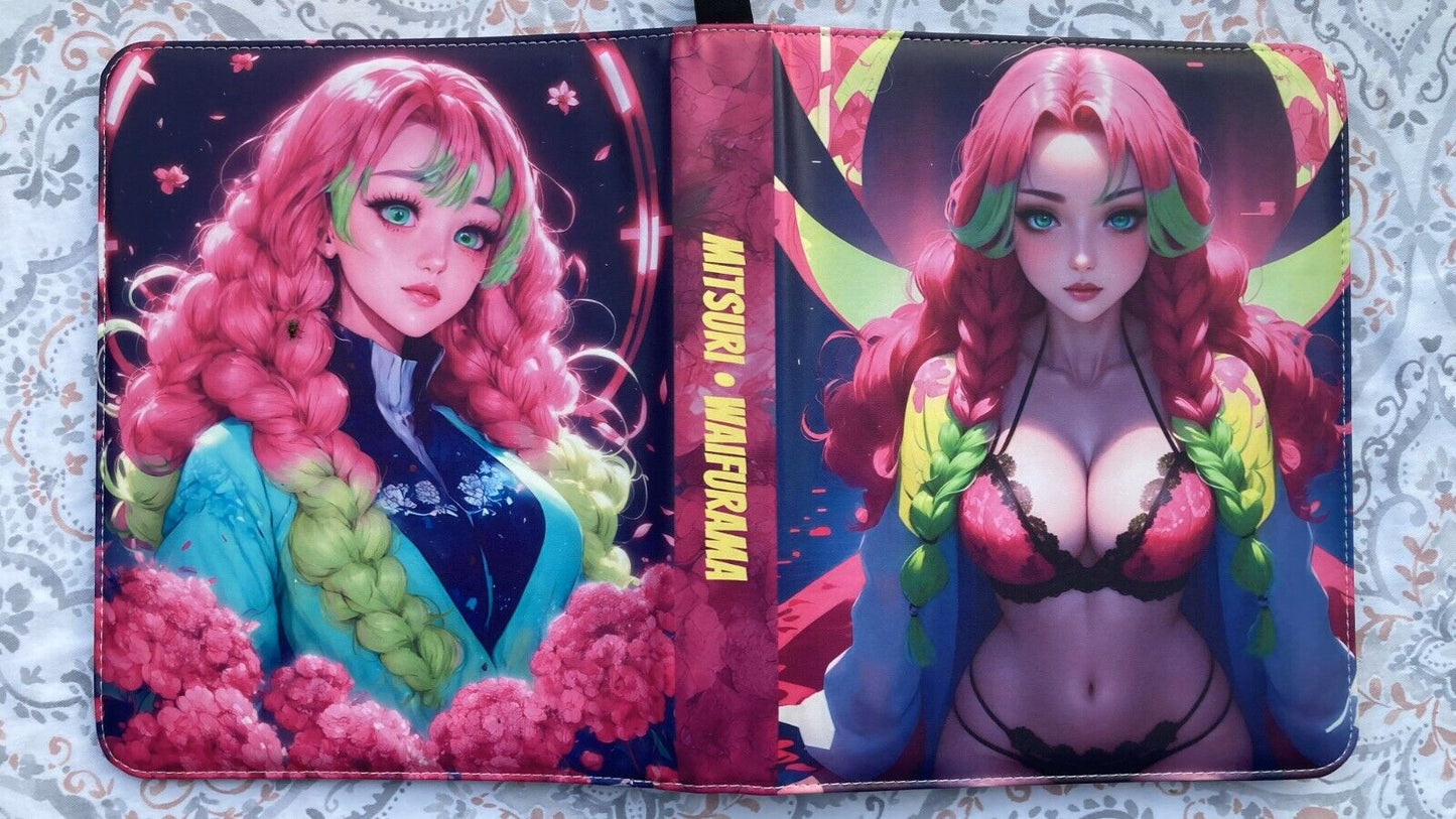 WAIFURAMA Card Binder WAVE 2 Anime Waifu Leather Zipper Album 3Ring Sexy CCG TCG