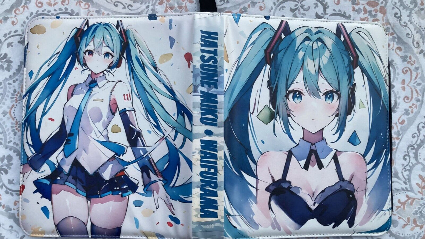 WAIFURAMA Card Binder WAVE 2 Anime Waifu Leather Zipper Album 3Ring Sexy CCG TCG