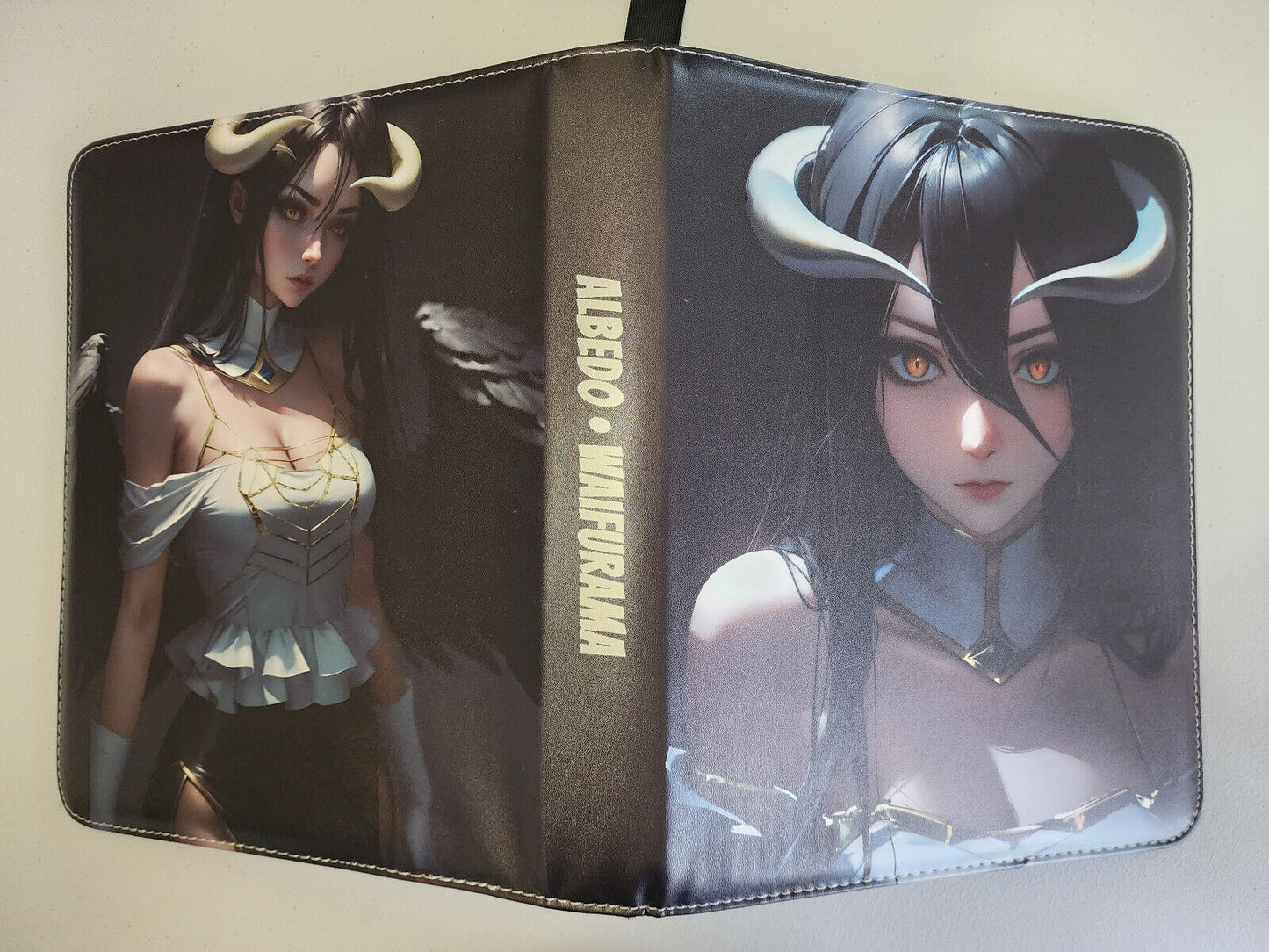 WAIFURAMA Card Binder Album Leather Zipper 3-Ring 9-pocket Anime Waifu Sexy