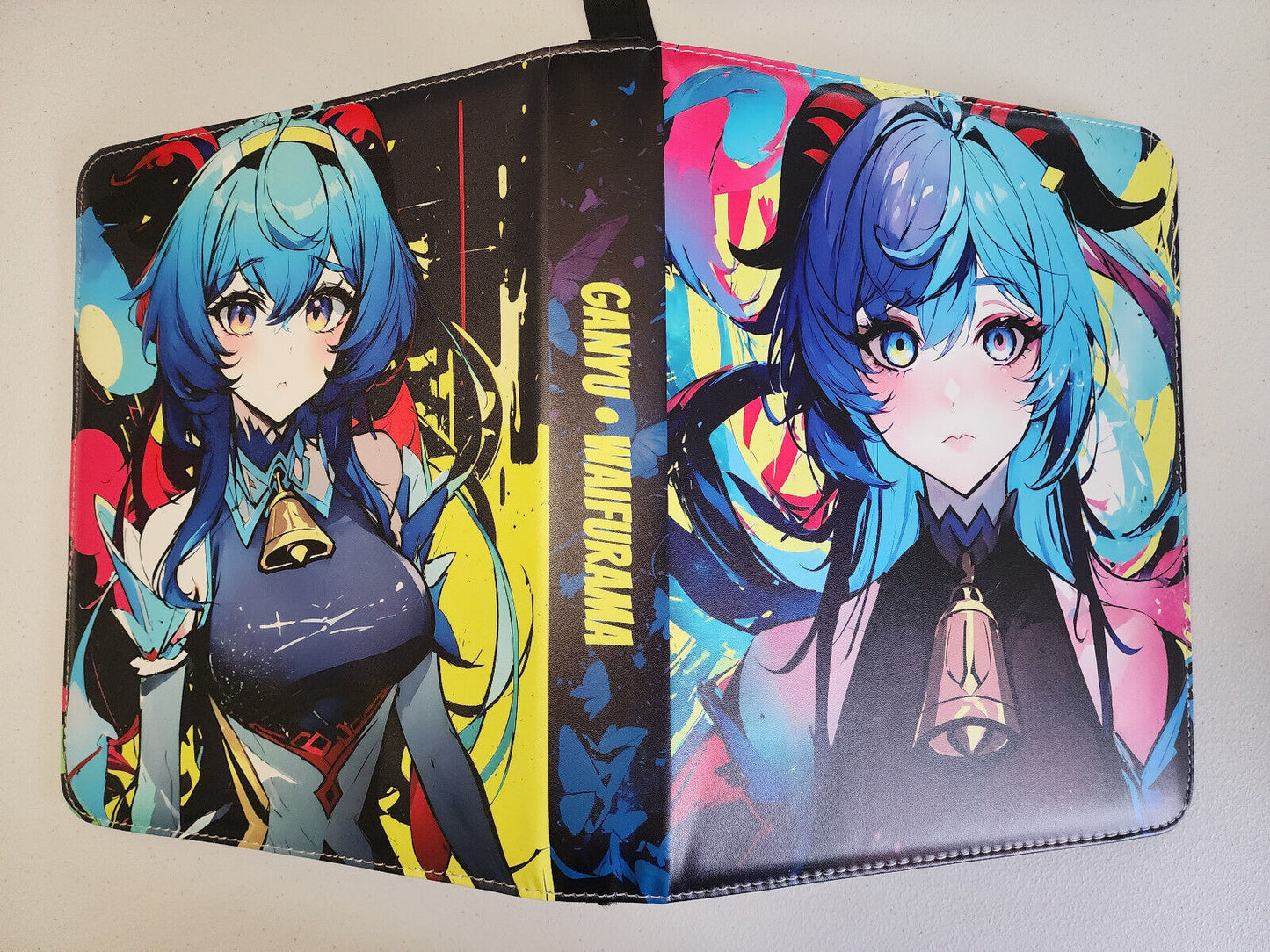 WAIFURAMA Card Binder Album Leather Zipper 3-Ring 9-pocket Anime Waifu Sexy