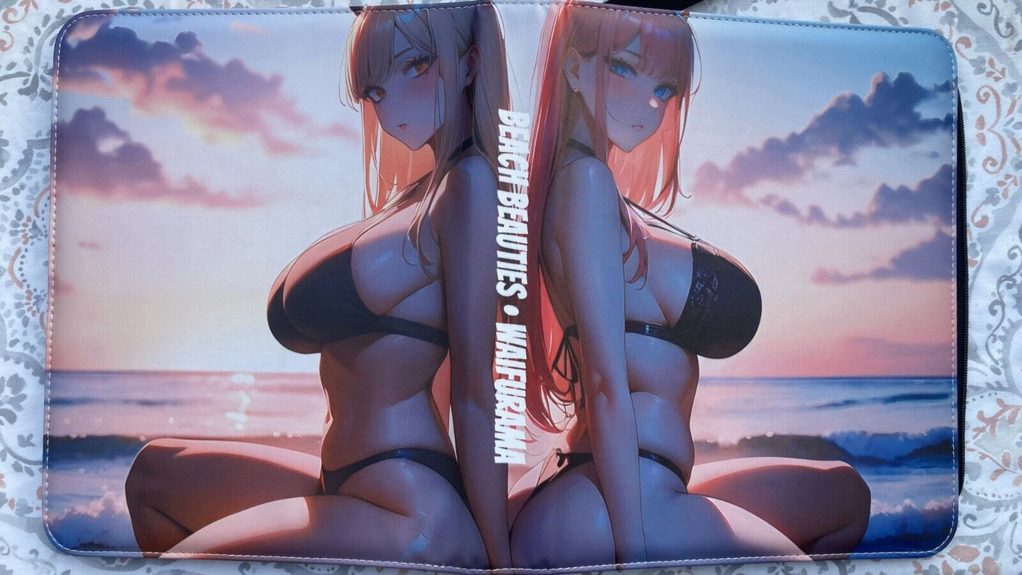 WAIFURAMA Card Binder WAVE 2 Anime Waifu Leather Zipper Album 3Ring Sexy CCG TCG