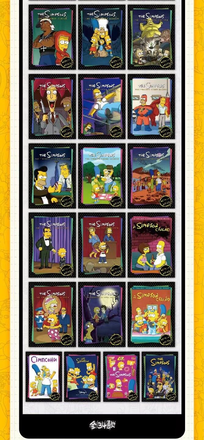 The Simpsons [Fancy Card] Booster Box Collectible Cards CCG [Chinese Product]