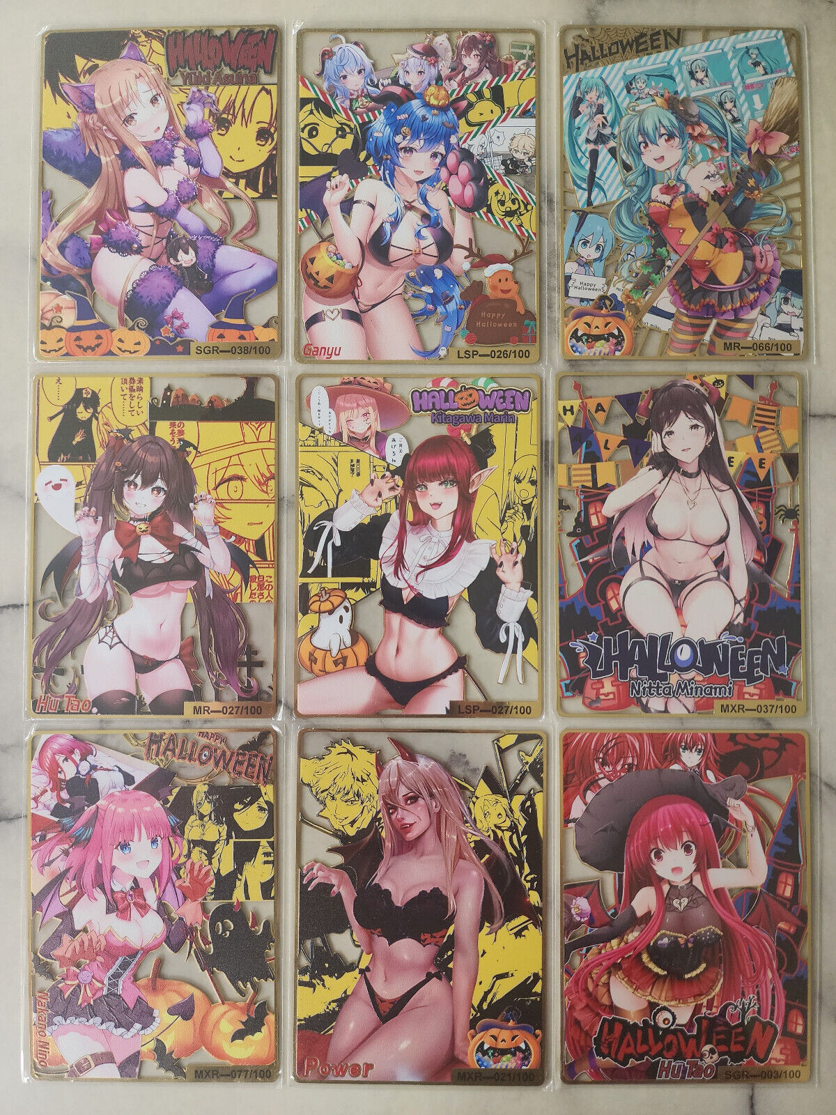 Waifu Christmas Metal Card Singles Holiday Halloween & More | Goddess Story