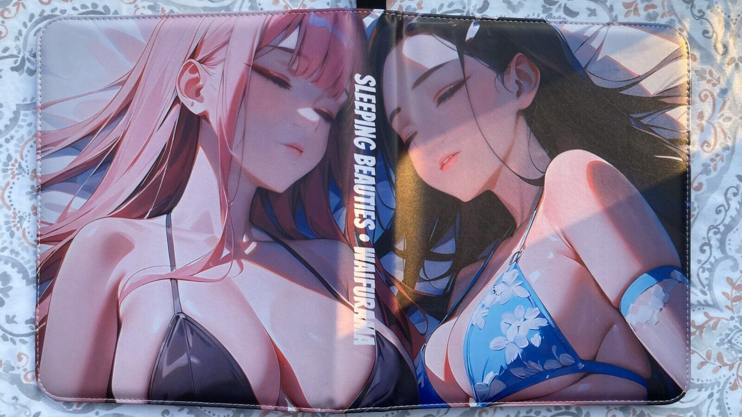 WAIFURAMA Card Binder WAVE 2 Anime Waifu Leather Zipper Album 3Ring Sexy CCG TCG