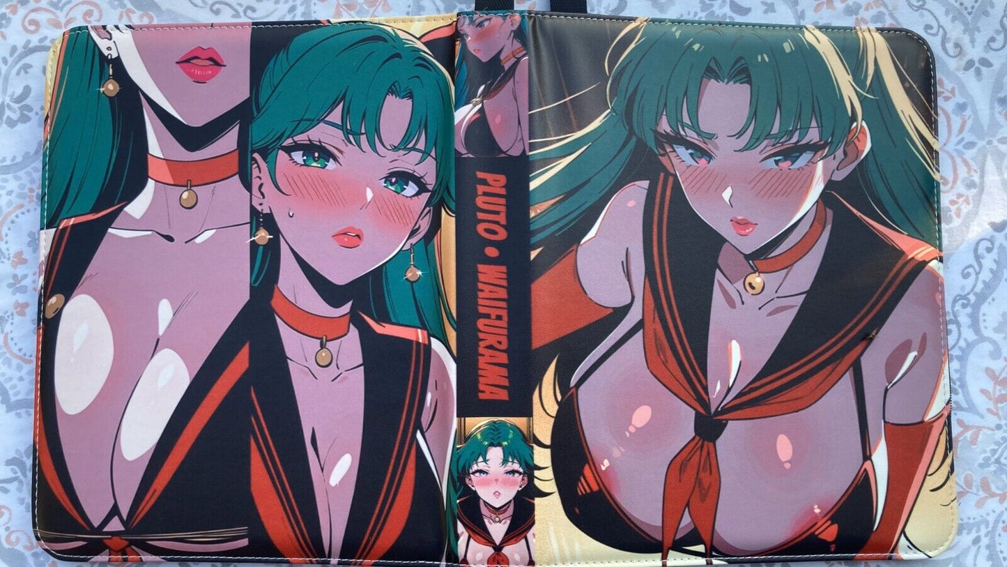 WAIFURAMA Card Binder WAVE 2 Anime Waifu Leather Zipper Album 3Ring Sexy CCG TCG