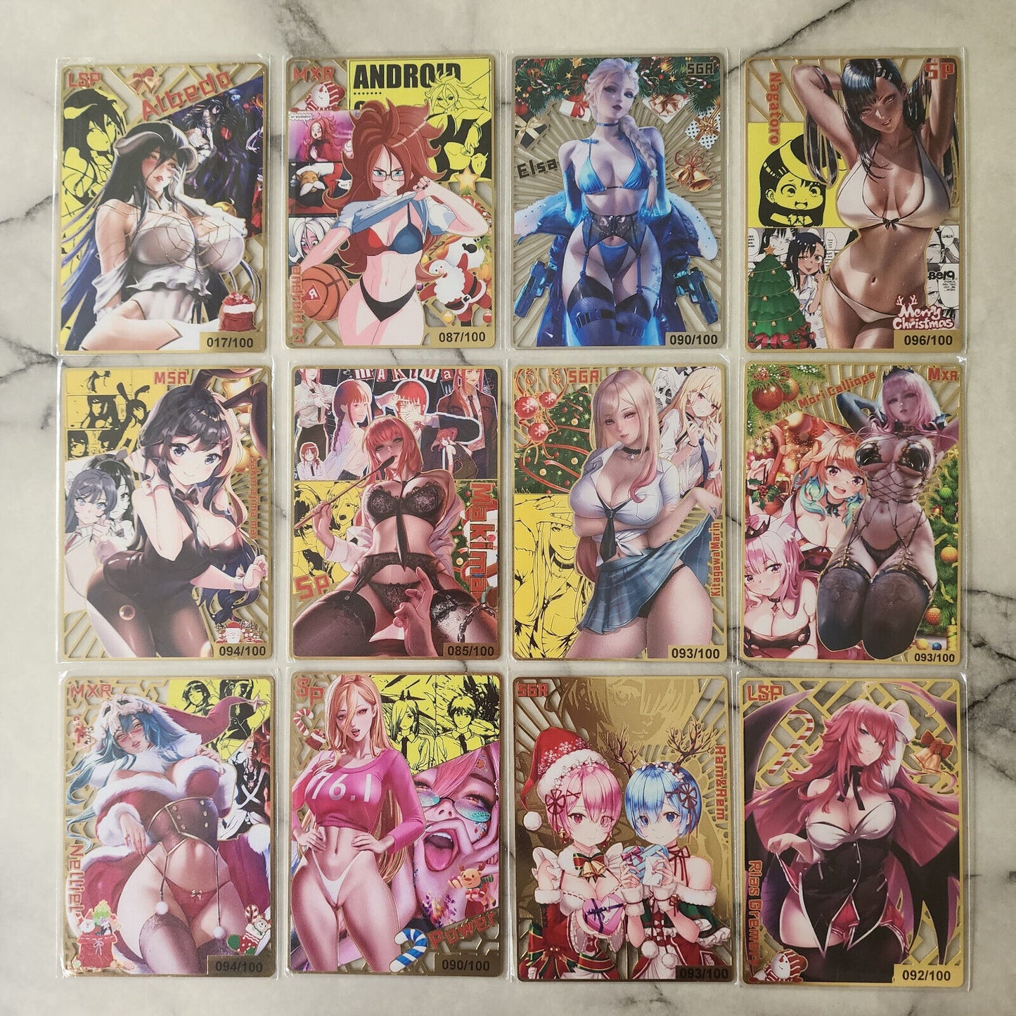 Waifu Christmas Metal Card Singles Holiday Halloween & More | Goddess Story