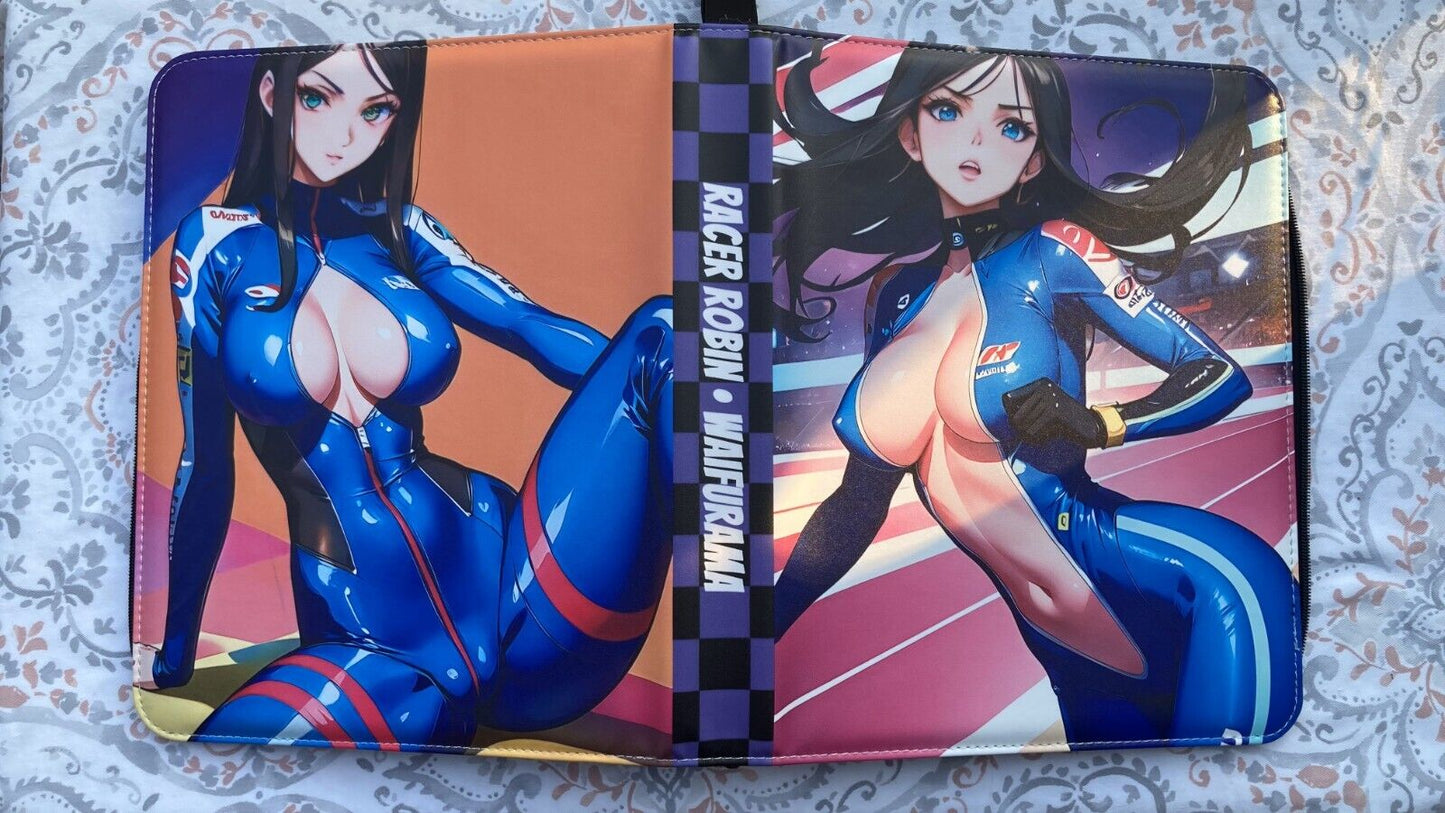 WAIFURAMA Card Binder WAVE 2 Anime Waifu Leather Zipper Album 3Ring Sexy CCG TCG