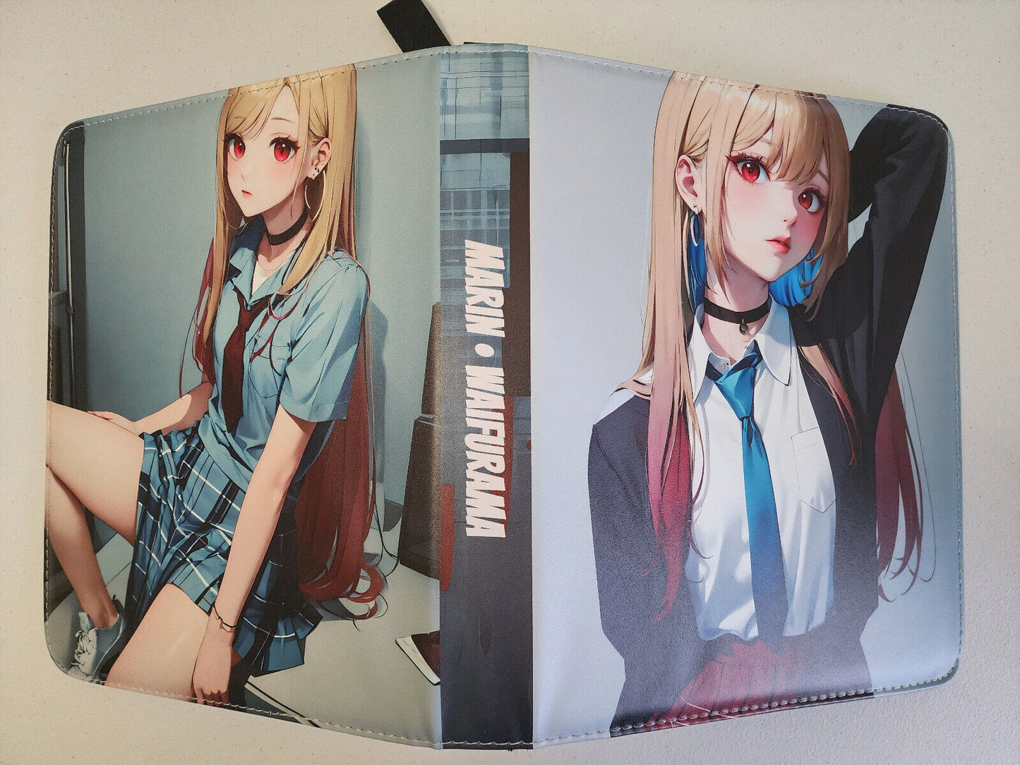 WAIFURAMA Card Binder Album Leather Zipper 3-Ring 9-pocket Anime Waifu Sexy