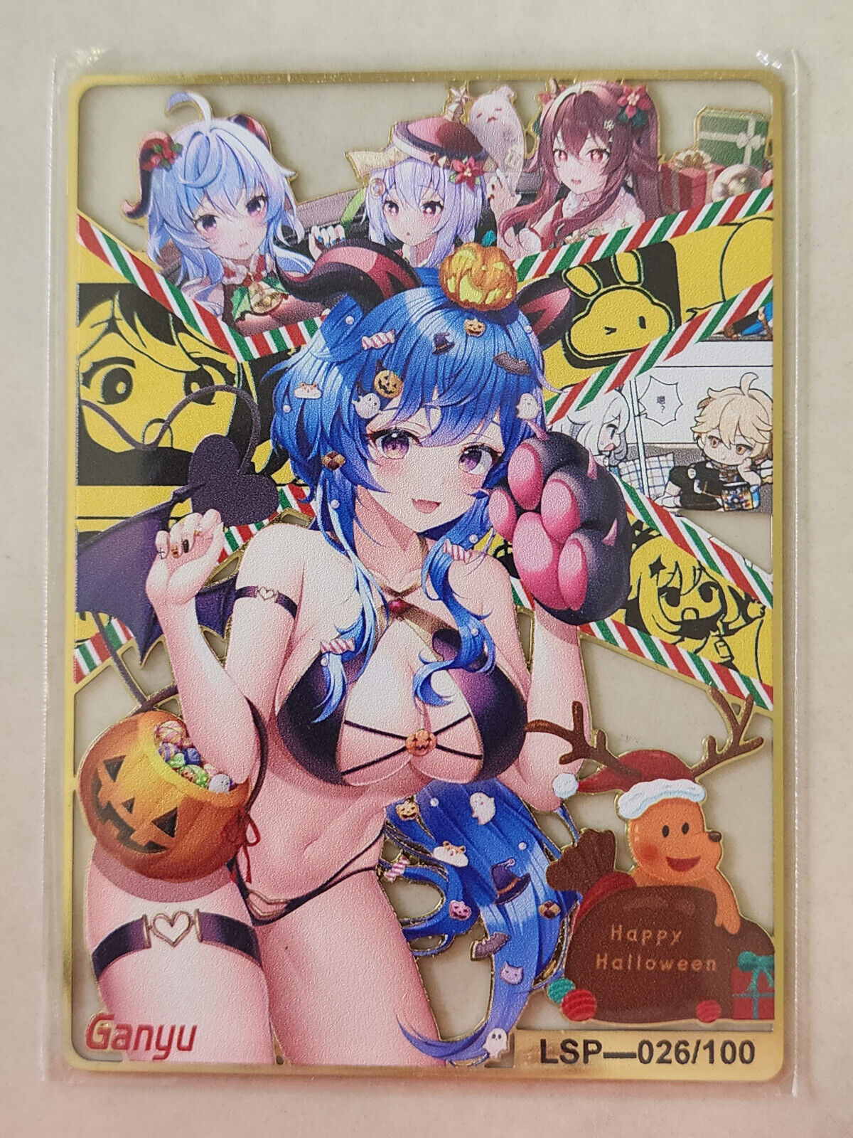 Waifu Christmas Metal Card Singles Holiday Halloween & More | Goddess Story