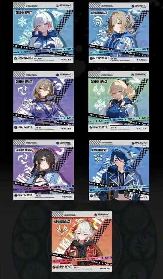 Genshin Impact [Fire Card] Acrylic Brick Blind Box Gacha