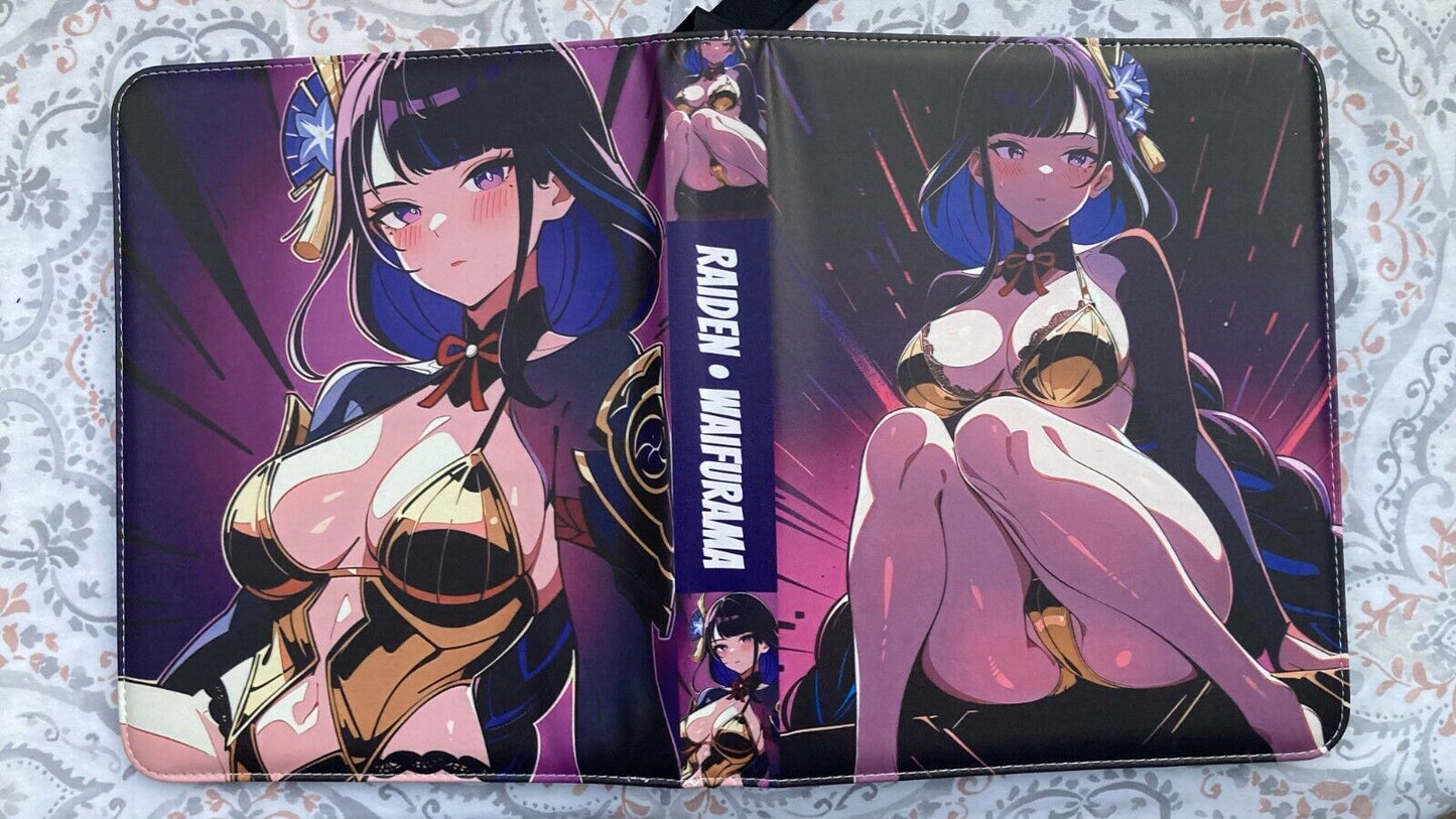 WAIFURAMA Card Binder WAVE 2 Anime Waifu Leather Zipper Album 3Ring Sexy CCG TCG